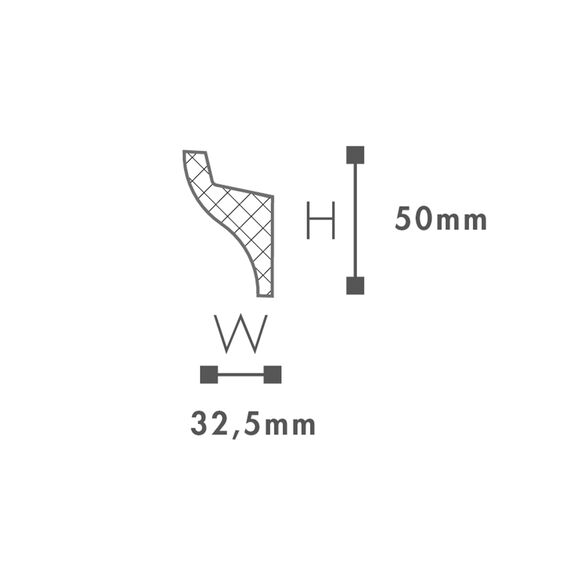IL3 listwa oświetleniowa 5 x 3,25 x 200 cm Wallstyl NMC
