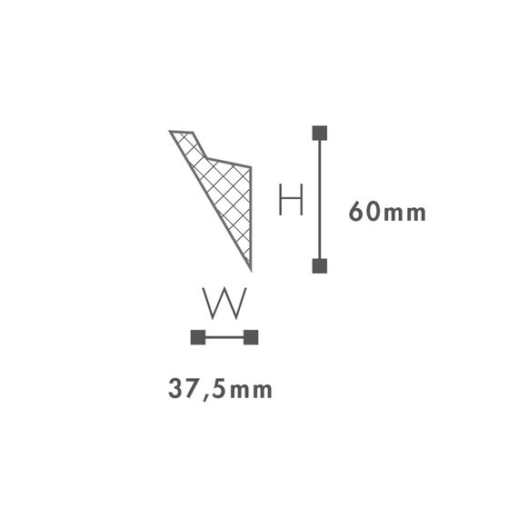 IL4 listwa oświetleniowa 6 x 3,75 x 200 cm Wallstyl NMC