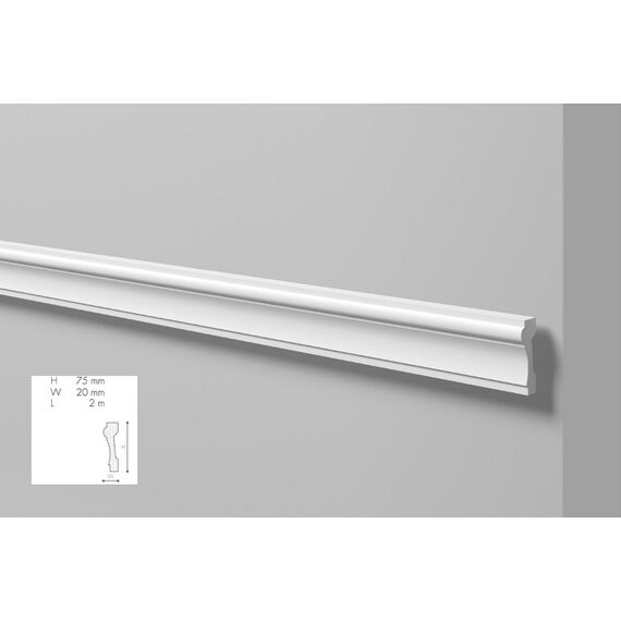 WL6-2200 profil multifunkcyjny 7,5 x 2 x 220 cm Wallstyl NMC