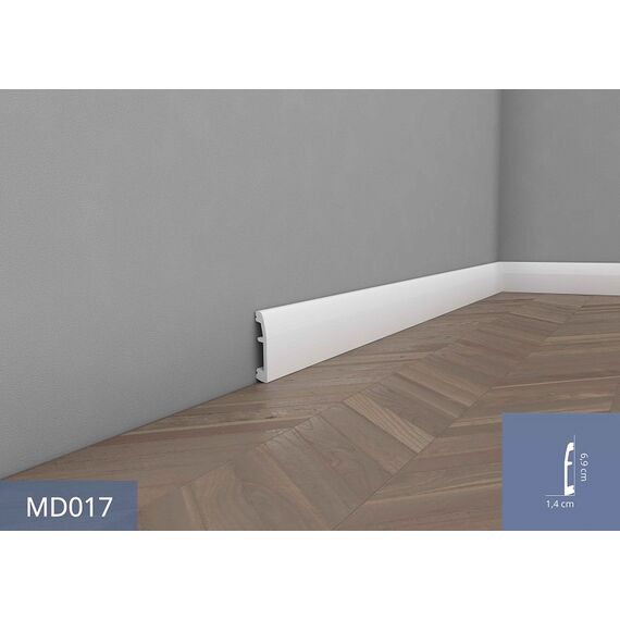 MD017 listwa przypodłogowa 1,4 x 6,9 x 200 cm MARDOM DECOR ELITE