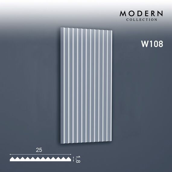 W108 panel ścienny 3D  25 x 1,8 x 200 cm ORAC