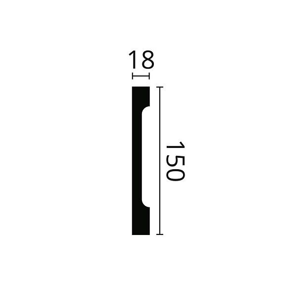 FD15S listwa przypodłogowa 15 x 1,8 x 200 cm Wallstyl NMC