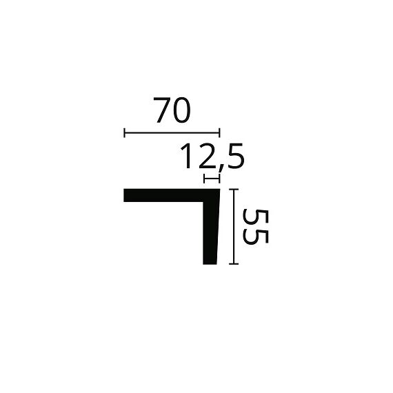 WS2 listwa multifinkcyjna 5,5 x 7 x 220 cm Wallstyl NMC