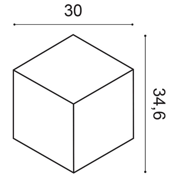 W105 Rombus panel ścienny 3D  30 x 3 x 34,6 cm ORAC