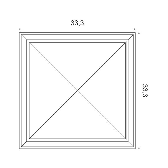 W123 Autoire panel ścienny 3D  33,3 x 3,5 x 33,3 cm ORAC