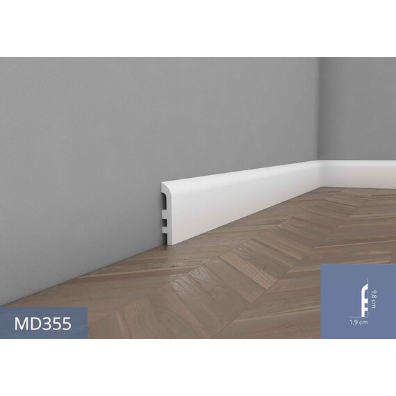 MD355 listwa przypodłogowa 2 x 9,7 x 200 cm MARDOM DECOR ELITE