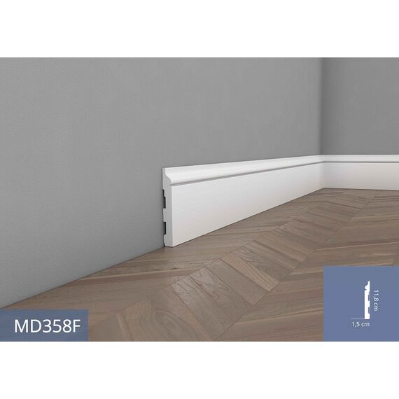 MD358F listwa przypodłogowa gięta 1,4 x 11,7 x 200 cm MARDOM DECOR ELITE