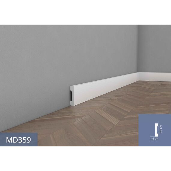 MD359 listwa przypodłogowa 1,6 x 7 x 200 cm MARDOM DECOR ELITE