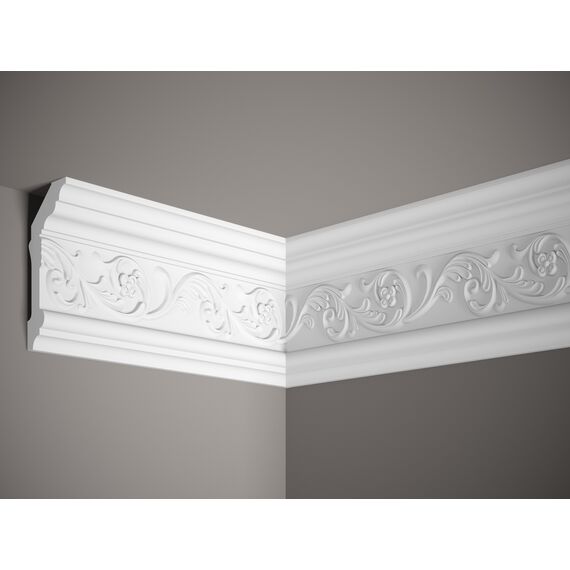MDA072 listwa gzymsowa z ornamentem 6,4 x 14,8 x 240 cm MARDOM DECOR PRESTIGE