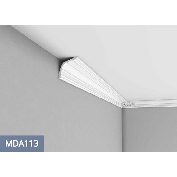 MDA113 listwa gzymsowa z ornamentem 17,8 x 17 x 240 cm MARDOM DECOR PRESTIGE